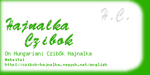 hajnalka czibok business card